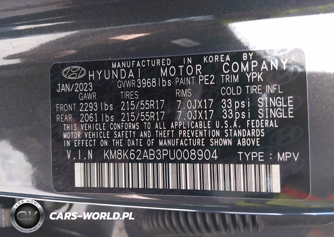 2023 Hyundai Kona Sel VIN:KM8K62AB3PU008904 - 9