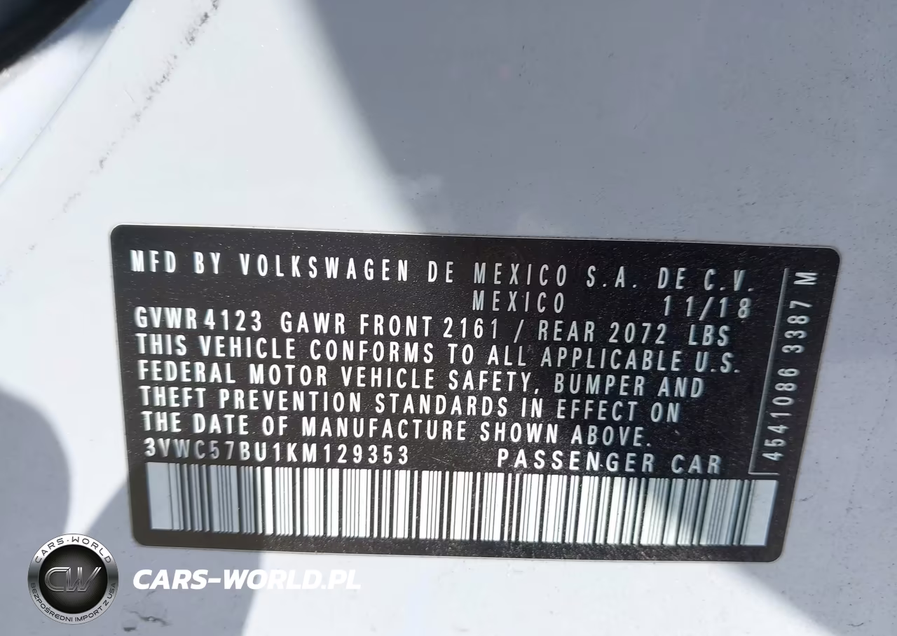 2019 Volkswagen Jetta 1.4T R-Line-1.4T S-1.4T Se VIN:3VWC57BU1KM129353 - 9