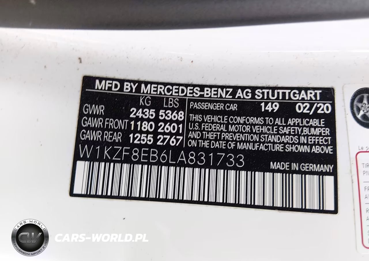 2020 Mercedes-Benz E 350 4Matic VIN:W1KZF8EB6LA831733 - 9