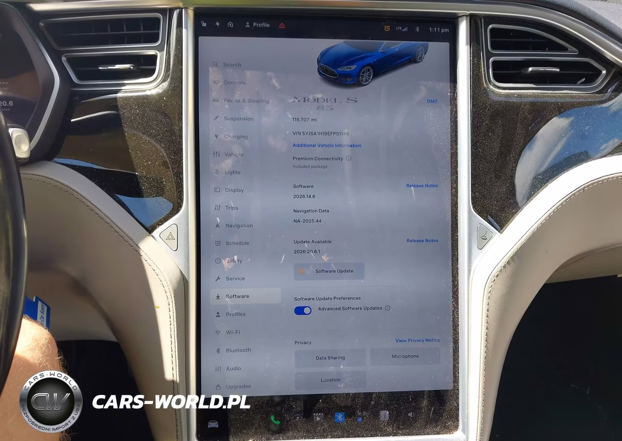 2014 Tesla Model S P85 VIN:5YJSA1H19EFP51146 - 7