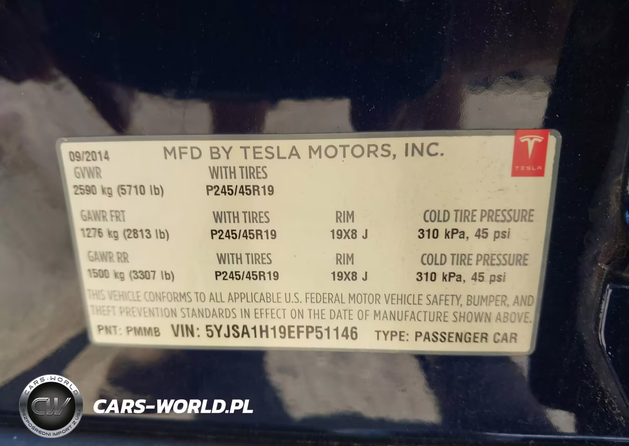 2014 Tesla Model S P85 VIN:5YJSA1H19EFP51146 - 9