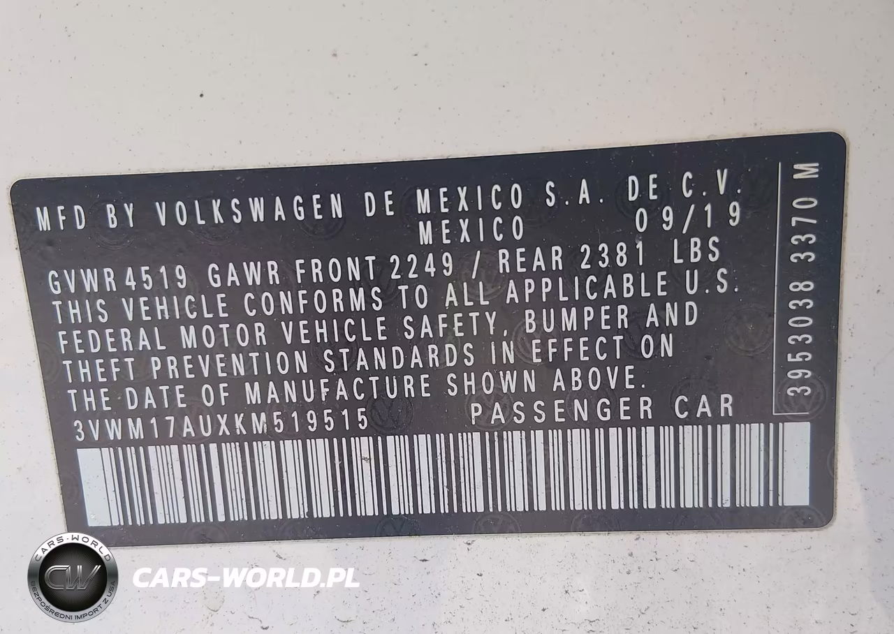 2019 Volkswagen Golf Alltrack Tsi S-Tsi Se-Tsi Sel VIN:3VWM17AUXKM519515 - 9