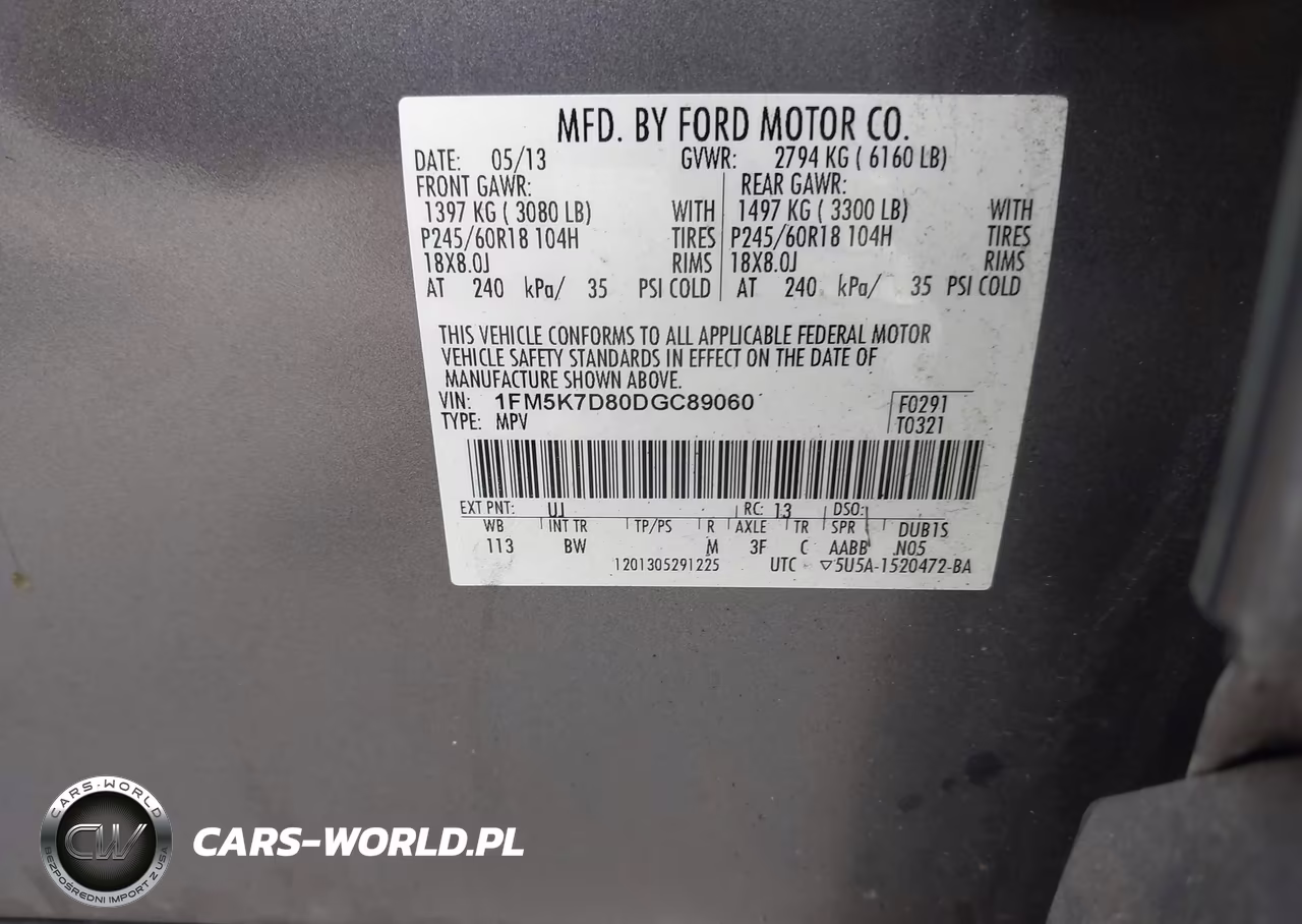 2013 Ford Explorer Xlt VIN:1FM5K7D80DGC89060 - 9