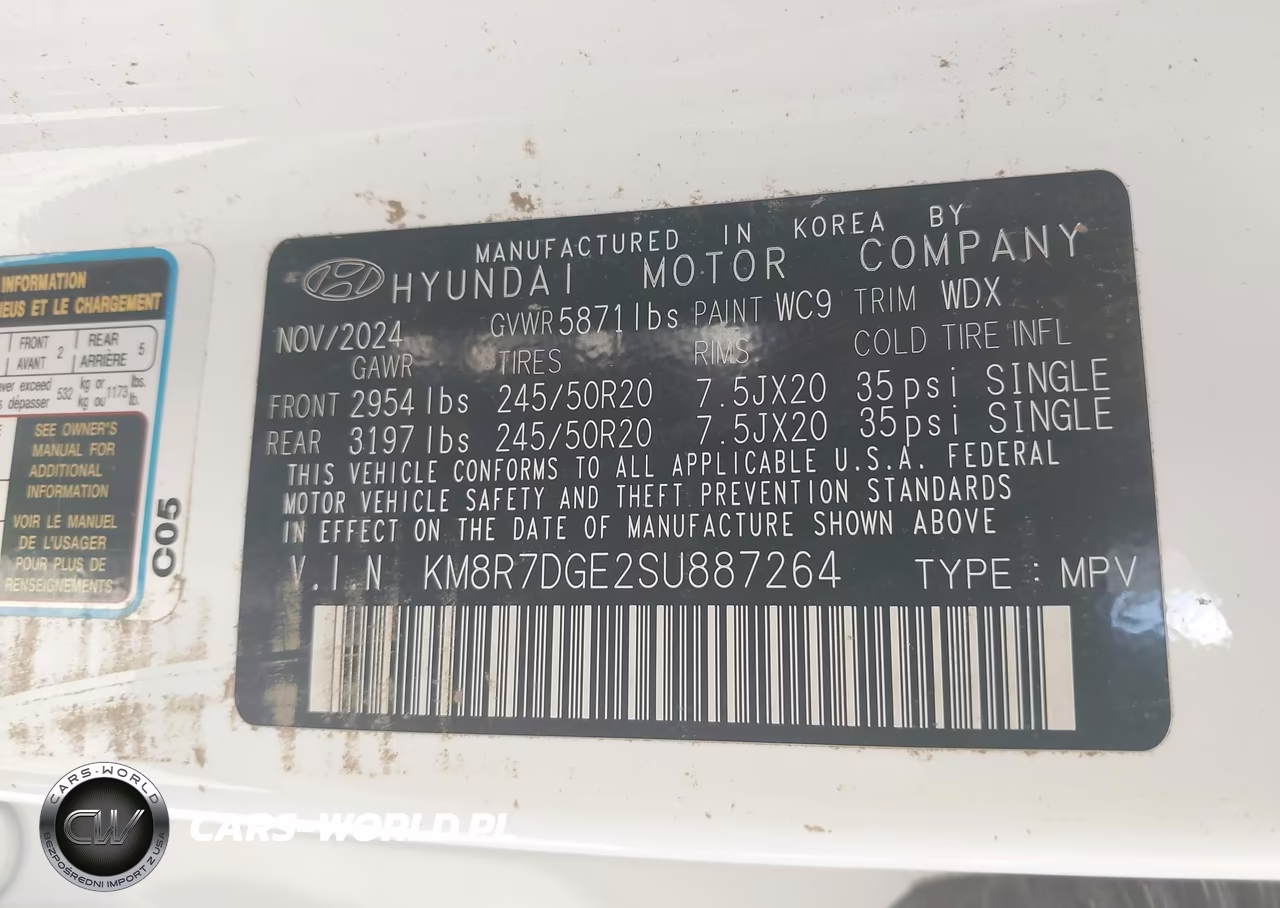 2025 Hyundai Palisade Calligraphy VIN:KM8R7DGE2SU887264 - 9