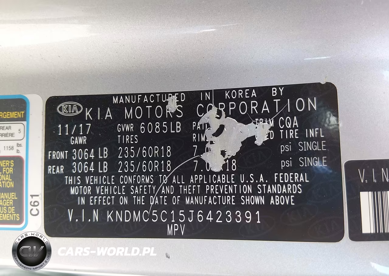 2018 Kia Sedona Sx VIN:KNDMC5C15J6423391 - 9