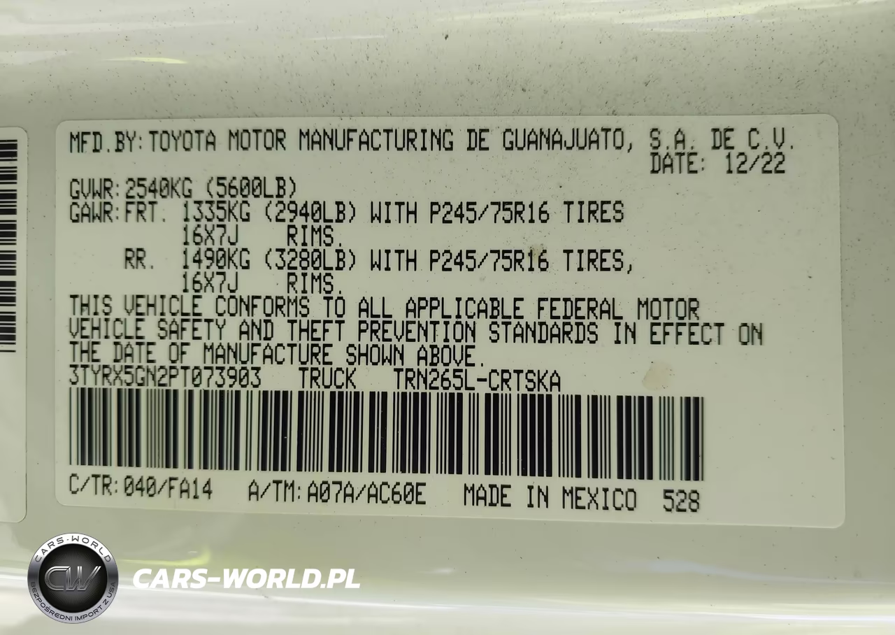 2023 Toyota Tacoma Sr VIN:3TYRX5GN2PT073903 - 9
