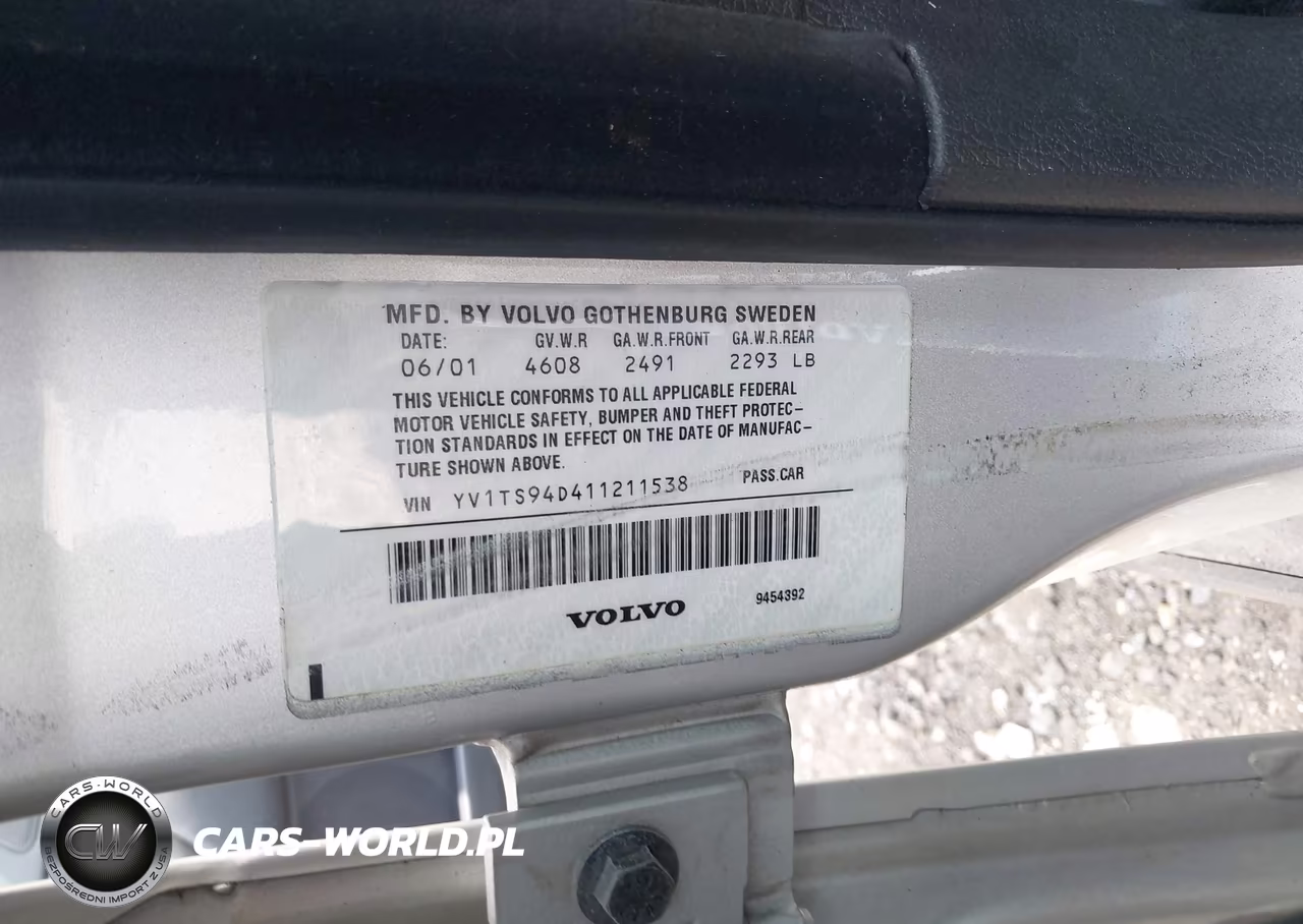 2001 Volvo S80 VIN:YV1TS94D411211538 - 9