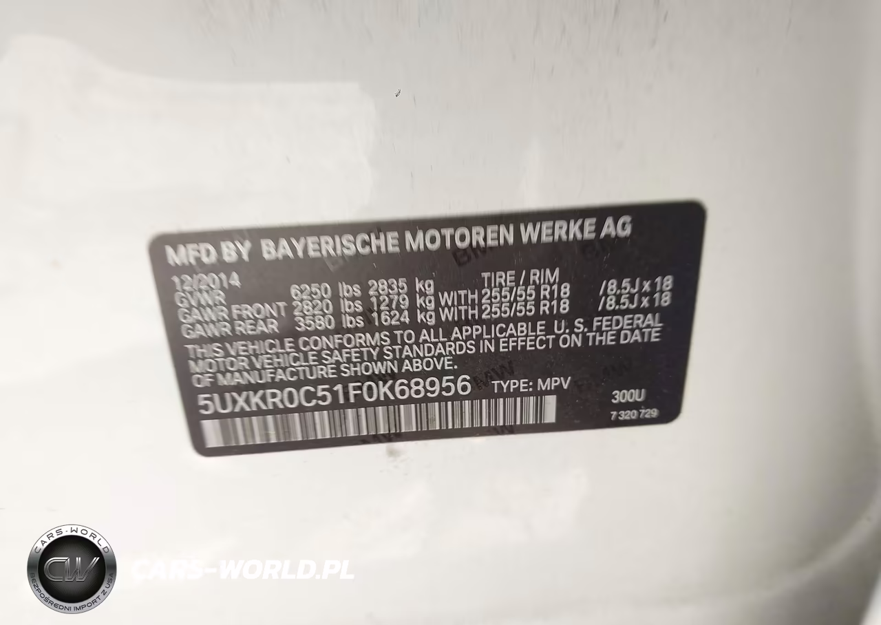 2015 BMW X5 xDrive35I VIN:5UXKR0C51F0K68956 - 9