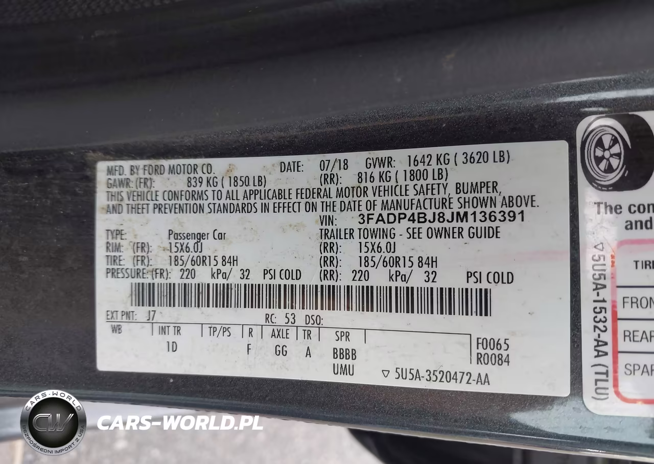 2018 Ford Fiesta Se VIN:3FADP4BJ8JM136391 - 9