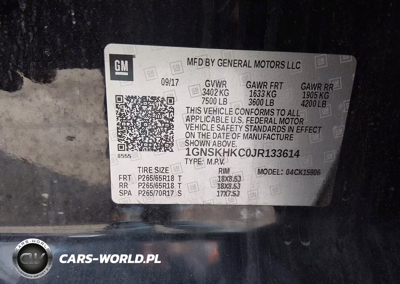 2018 Chevrolet Suburban Lt VIN:1GNSKHKC0JR133614 - 9