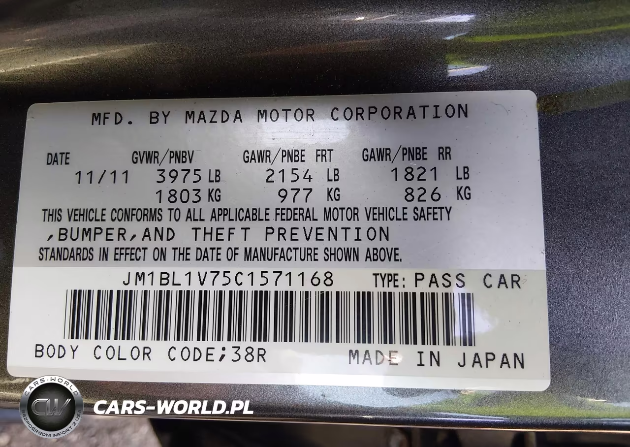 2012 Mazda Mazda3 I Touring VIN:JM1BL1V75C1571168 - 9