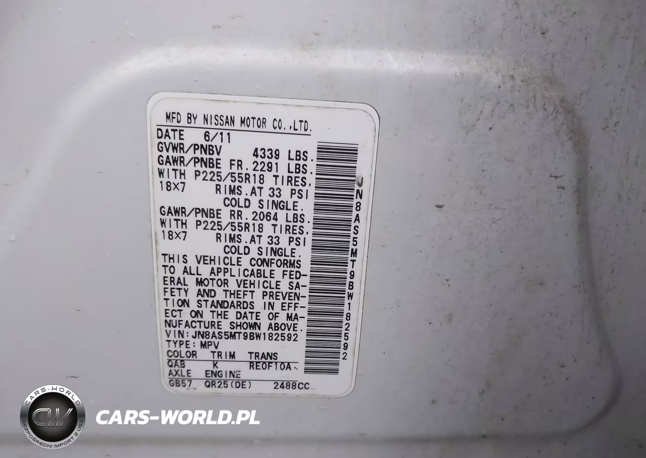 2011 Nissan Rogue Sv VIN:JN8AS5MT9BW182592 - 9