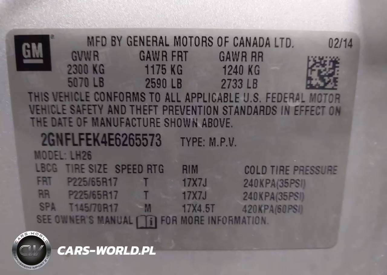 2014 Chevrolet Equinox Lt VIN:2GNFLFEK4E6265573 - 9