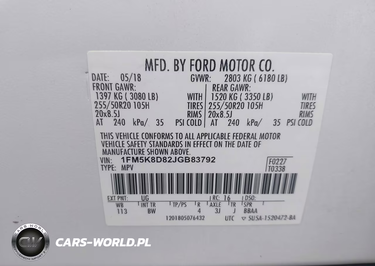 2018 Ford Explorer Xlt VIN:1FM5K8D82JGB83792 - 9