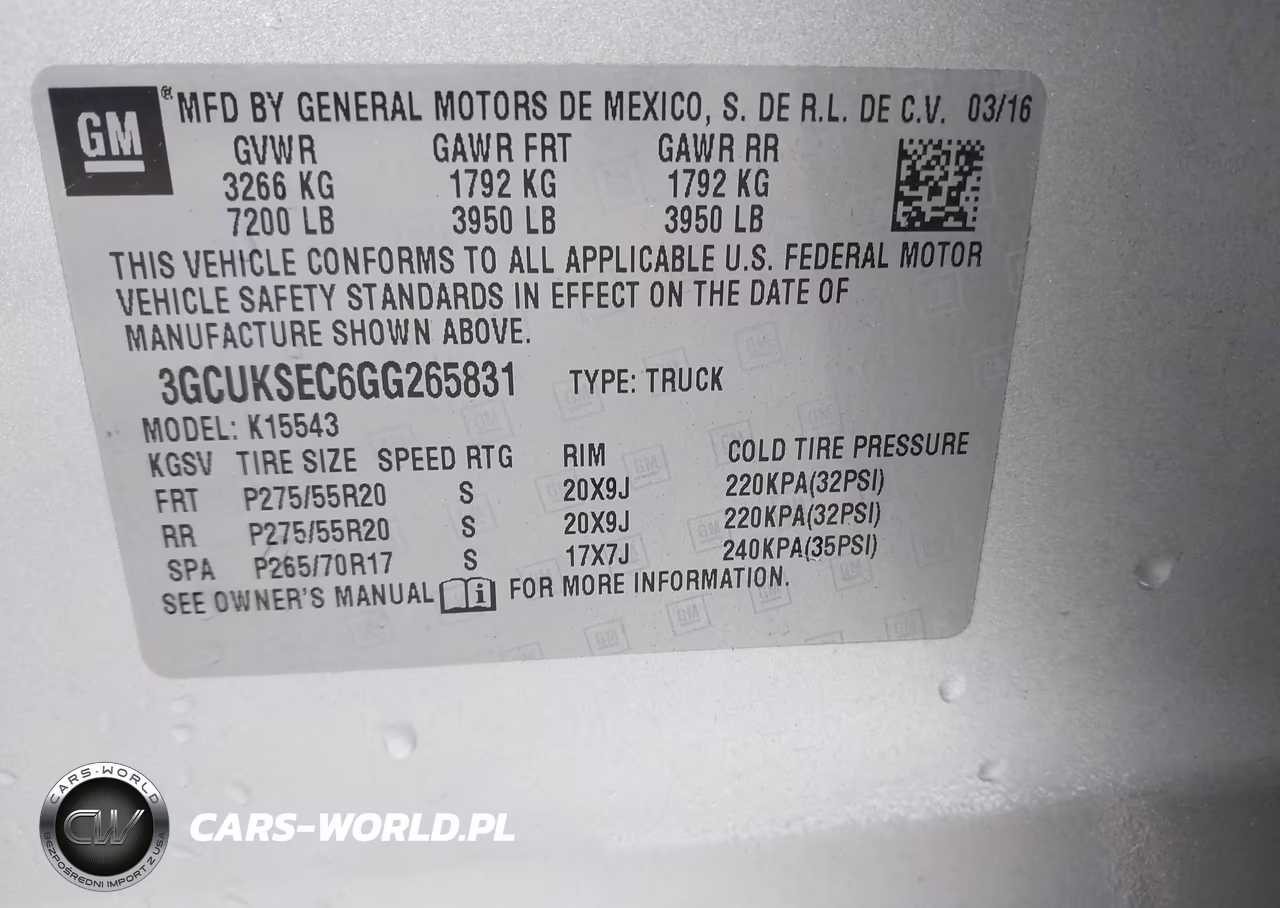 2016 Chevrolet Silverado 1500 Ltz VIN:3GCUKSEC6GG265831 - 9