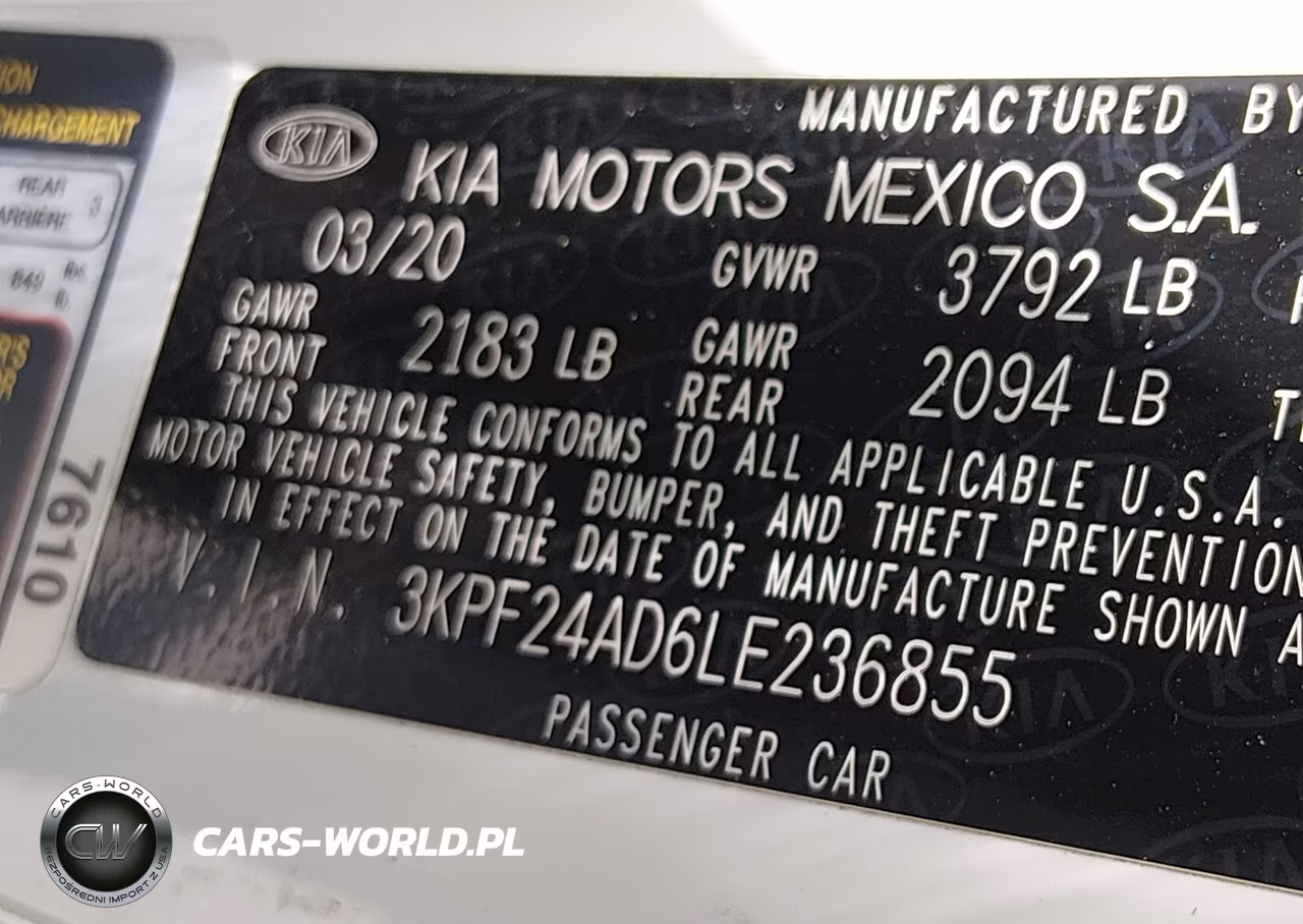 2020 Kia Forte Lxs VIN:3KPF24AD6LE236855 - 9