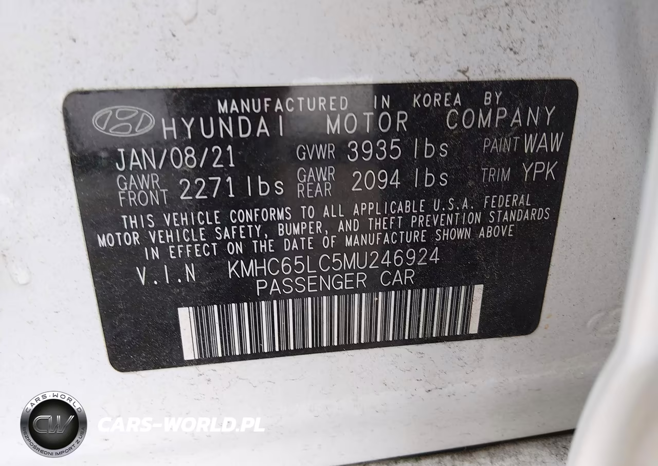 2021 Hyundai Ioniq Hybrid Blue VIN:KMHC65LC5MU246924 - 9