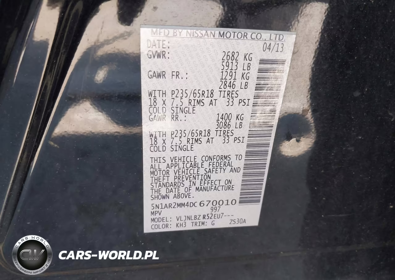 2013 Nissan Pathfinder S VIN:5N1AR2MM4DC670010 - 9