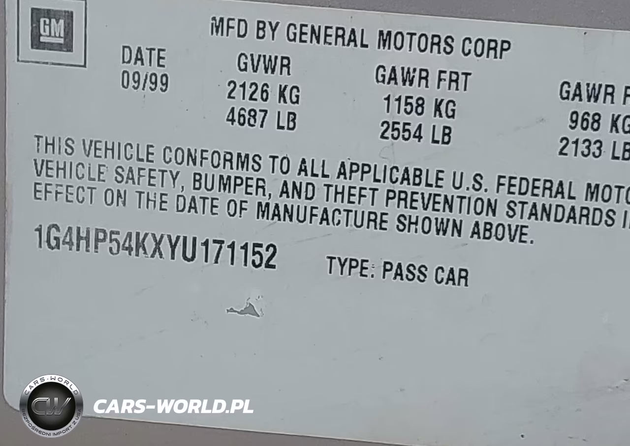 2000 Buick Lesabre Custom VIN:1G4HP54KXYU171152 - 9