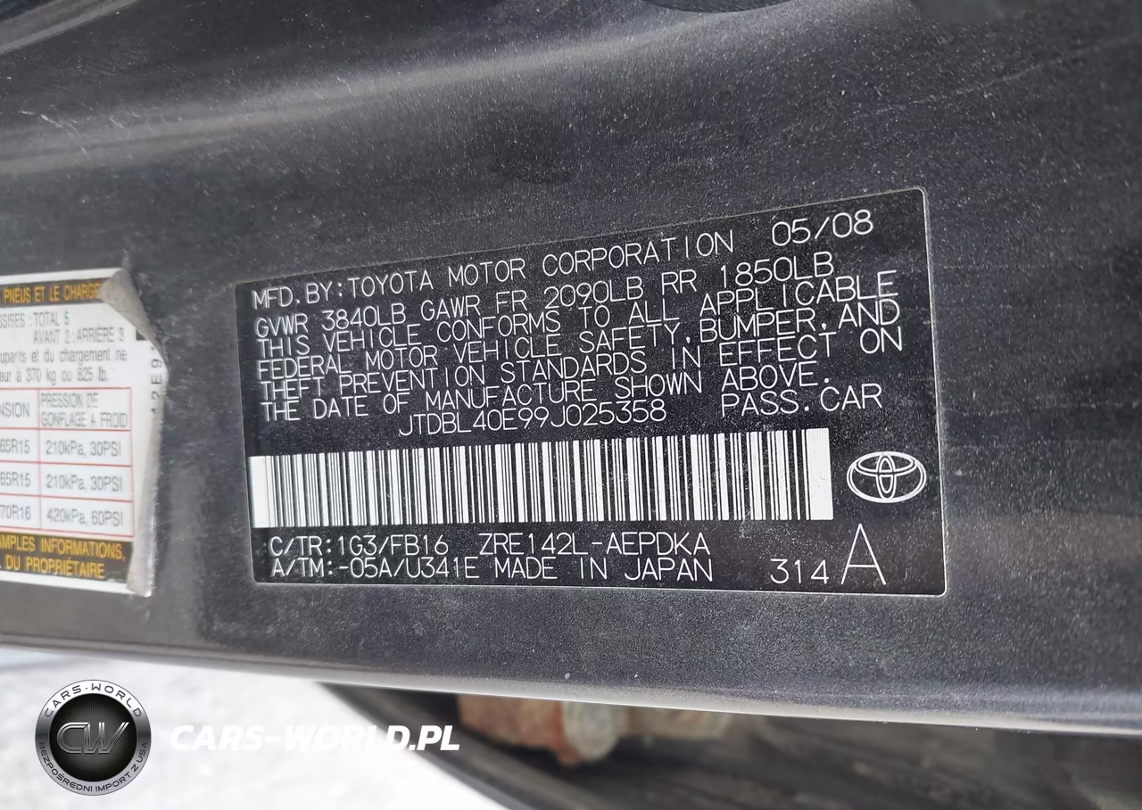 2009 Toyota Corolla Le VIN:JTDBL40E99J025358 - 9