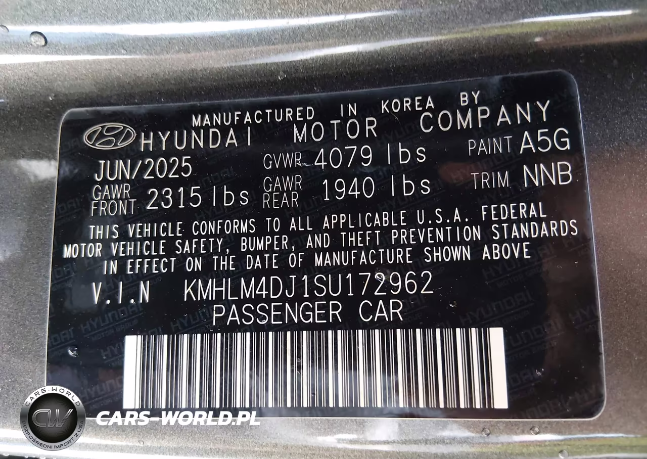 2025 Hyundai Elantra Hybrid Blue VIN:KMHLM4DJ1SU172962 - 9