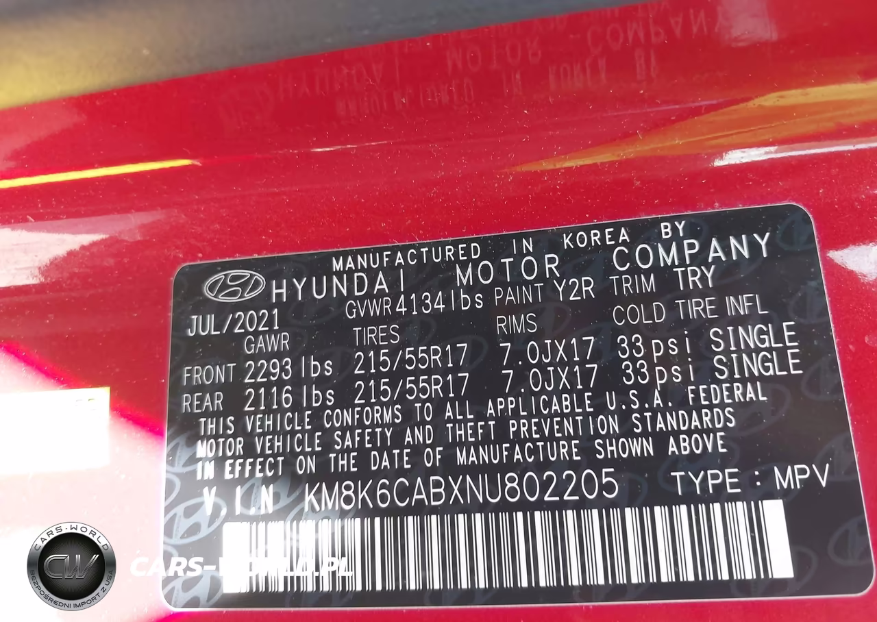 2022 Hyundai Kona Sel VIN:KM8K6CABXNU802205 - 9