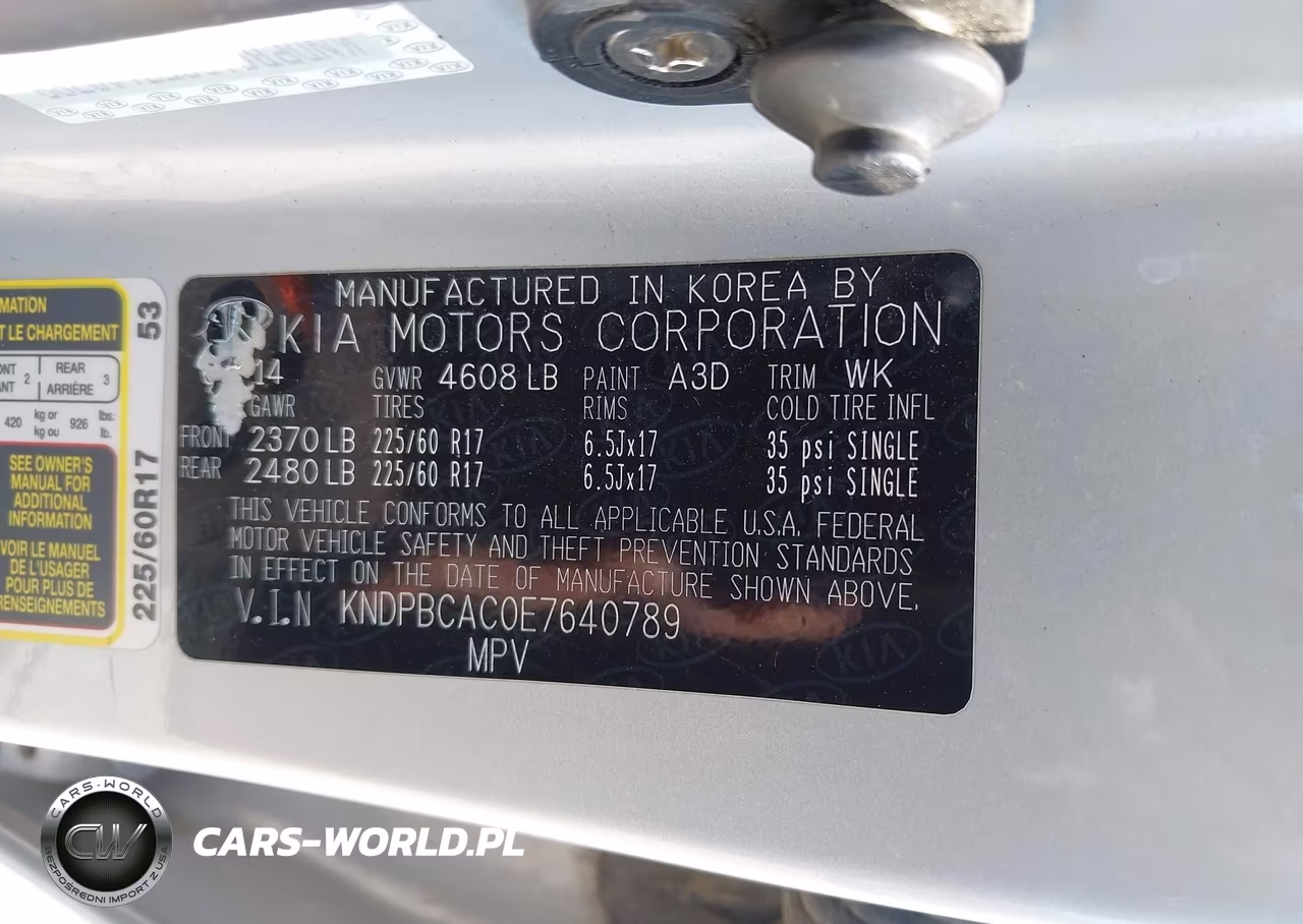 2014 Kia Sportage Lx VIN:KNDPBCAC0E7640789 - 9