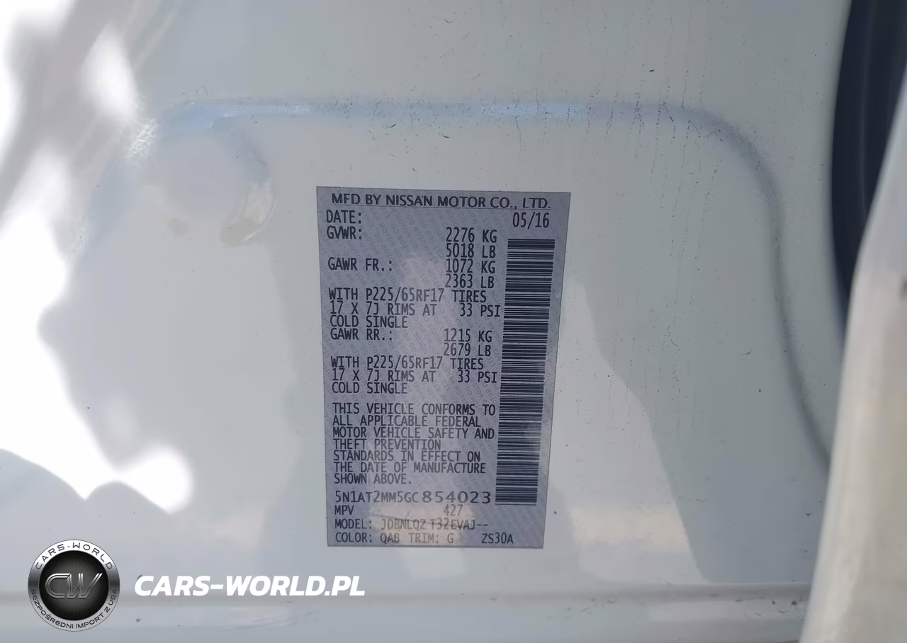 2016 Nissan Rogue Sv VIN:5N1AT2MM5GC854023 - 9