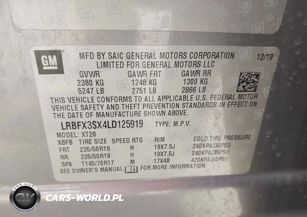 2020 Buick Envision Awd Premium I VIN:LRBFX3SX4LD125919 - 9
