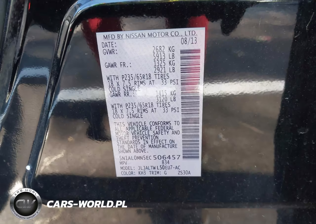 2014 Infiniti Qx60 VIN:5N1AL0MN5EC506457 - 9