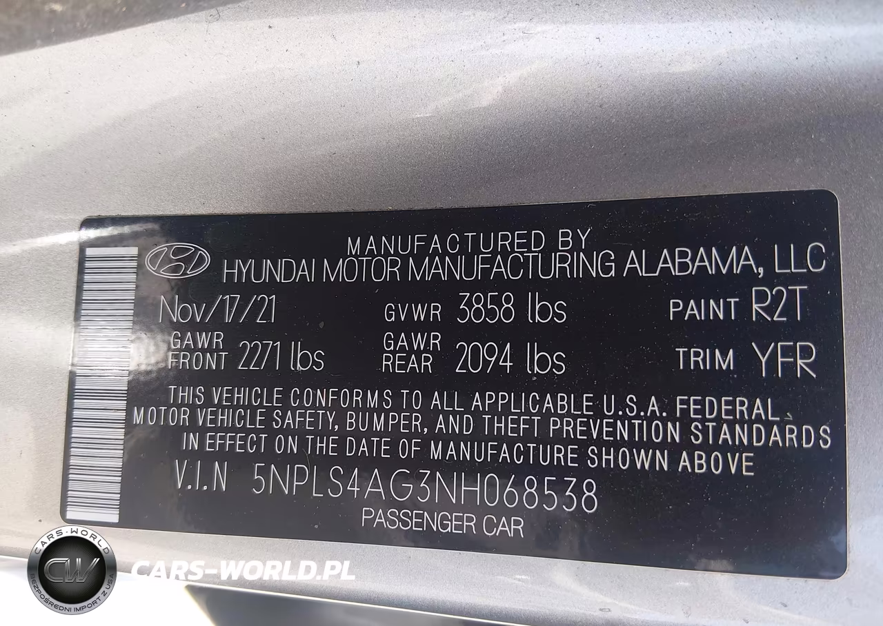 2022 Hyundai Elantra Sel VIN:5NPLS4AG3NH068538 - 9
