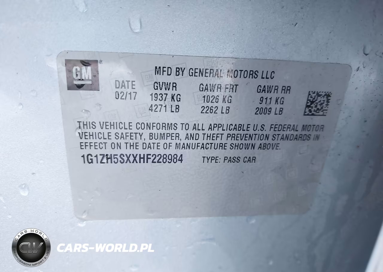 2017 Chevrolet Malibu Premier VIN:1G1ZH5SXXHF228984 - 9