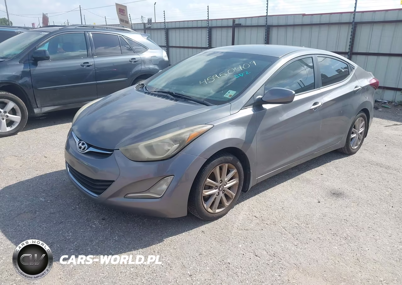 2014 Hyundai Elantra Se VIN:5NPDH4AE6EH499456 - 2
