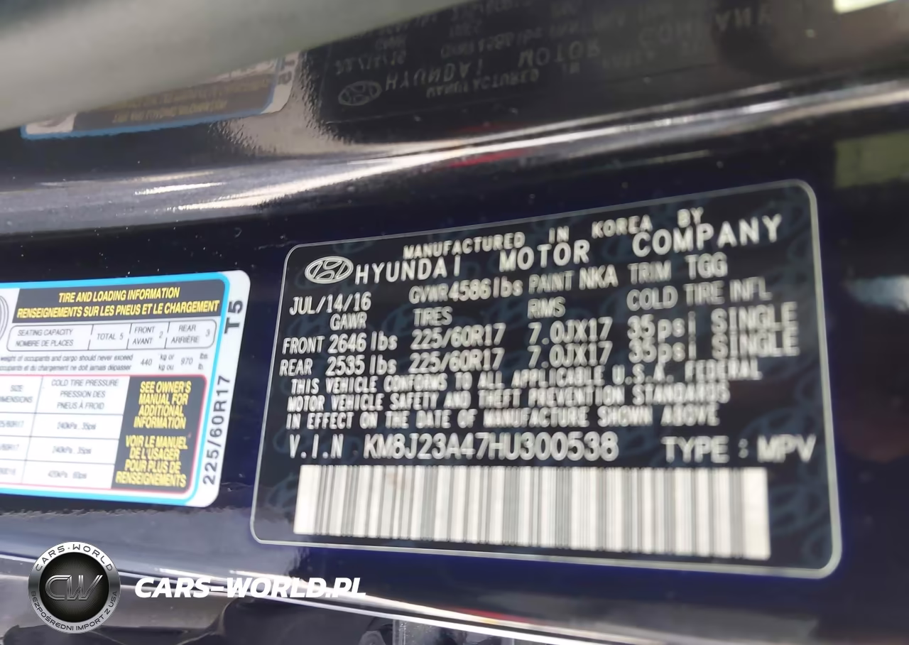 2017 Hyundai Tucson Se VIN:KM8J23A47HU300538 - 9