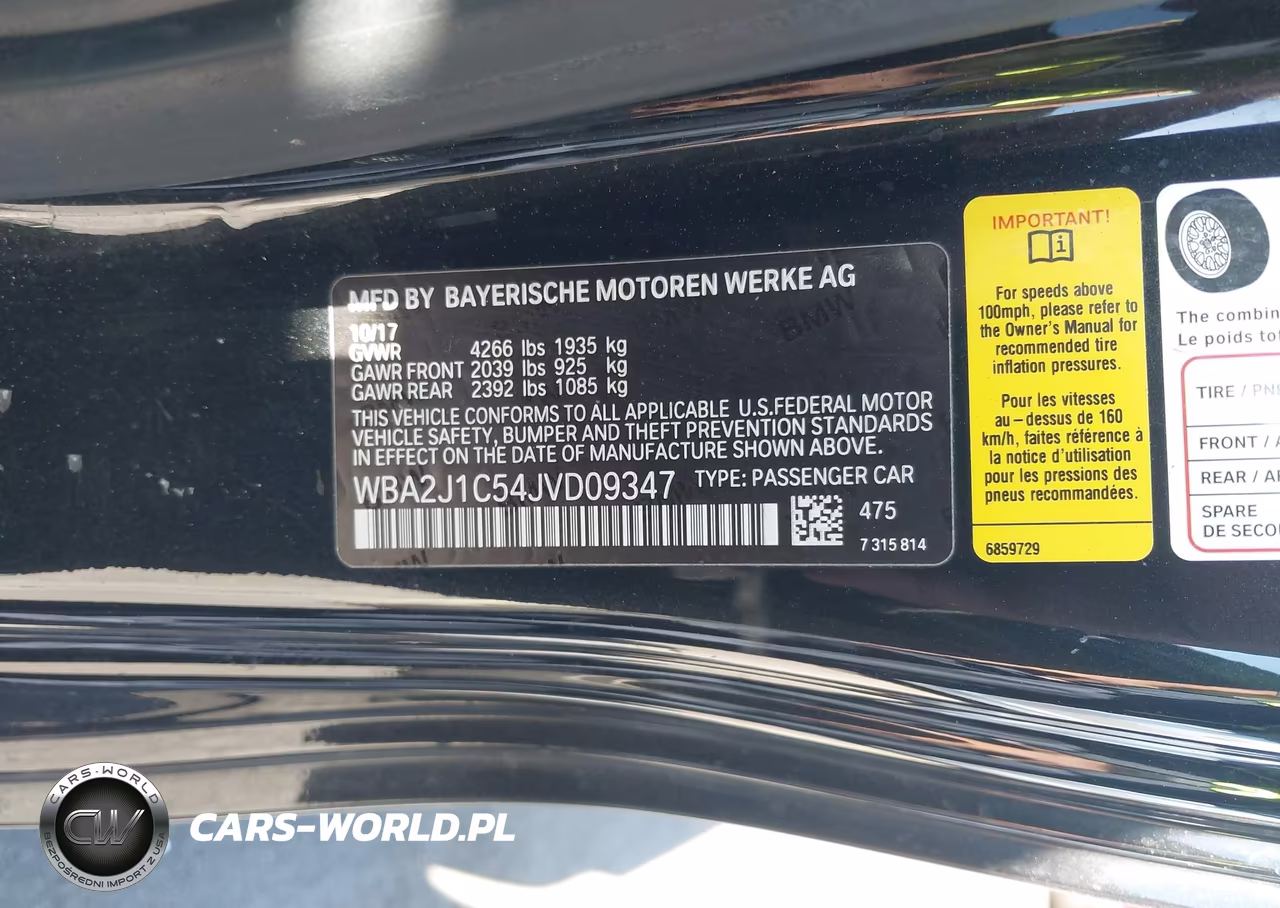 2018 BMW 230I VIN:WBA2J1C54JVD09347 - 9