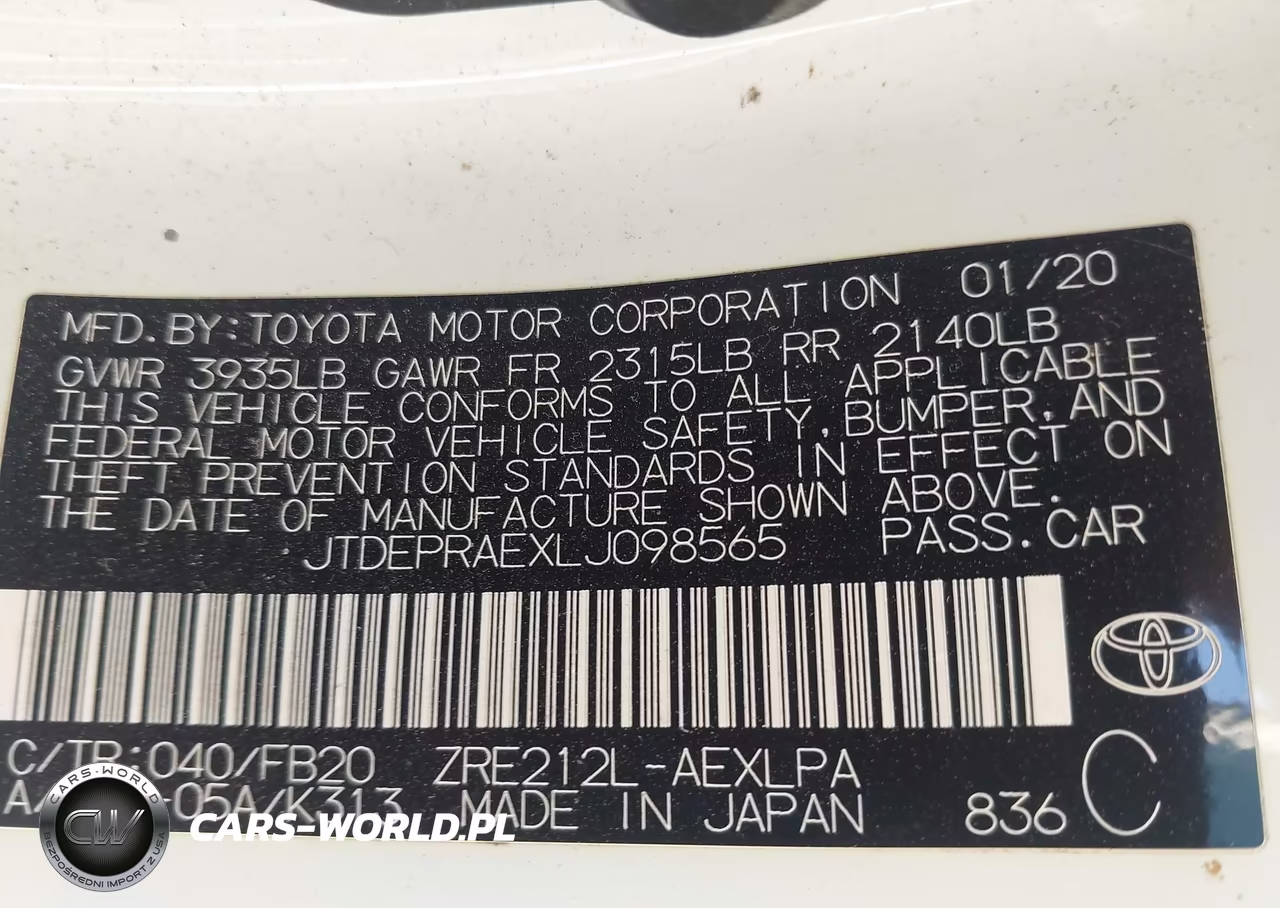 2020 Toyota Corolla Le VIN:JTDEPRAEXLJ098565 - 9