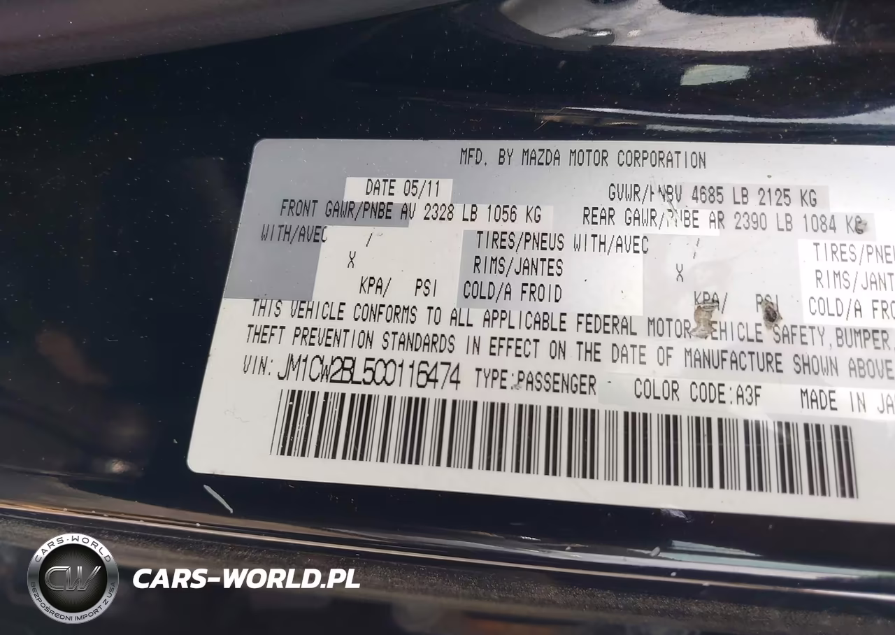 2012 Mazda Mazda5 Sport VIN:JM1CW2BL5C0116474 - 9