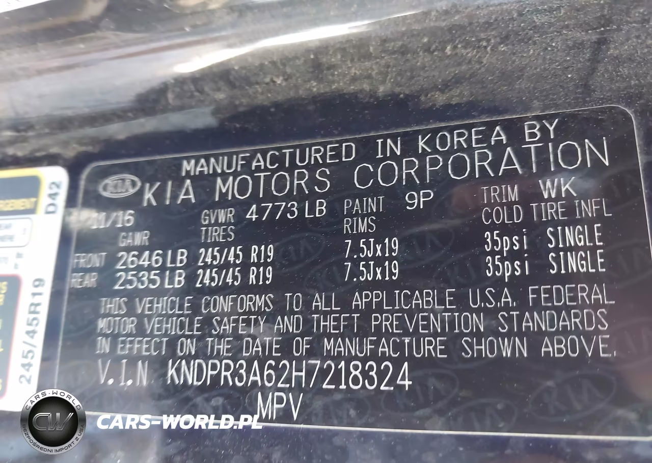 2017 Kia Sportage Sx Turbo VIN:KNDPR3A62H7218324 - 9