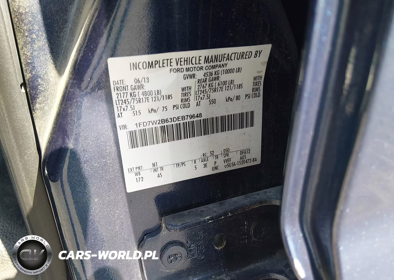 2013 Ford F-250 Xl VIN:1FD7W2B63DEB79648 - 9