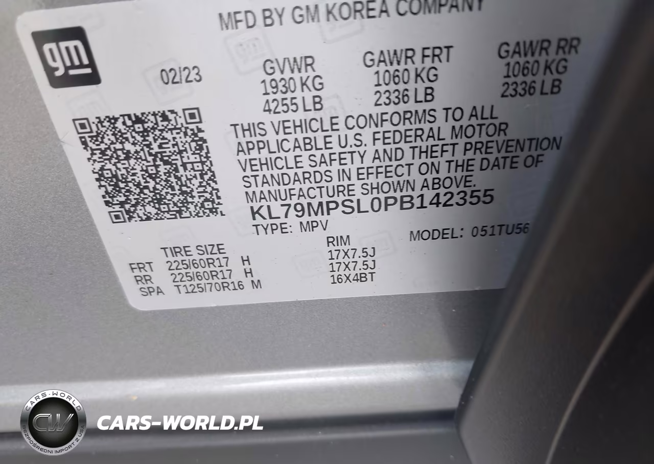 2023 Chevrolet Trailblazer Fwd Lt VIN:KL79MPSL0PB142355 - 9
