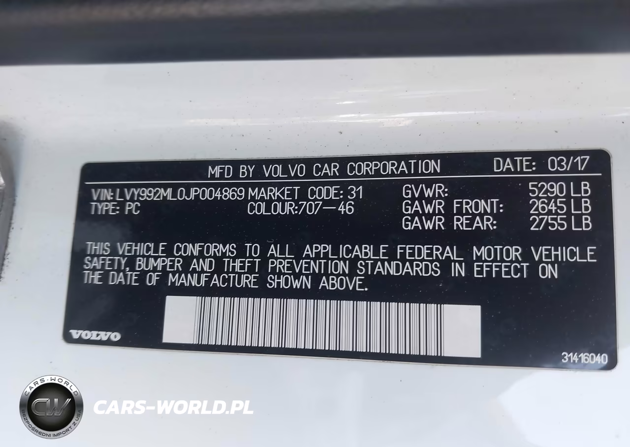 2018 Volvo S90 T6 Inscription VIN:LVY992ML0JP004869 - 9