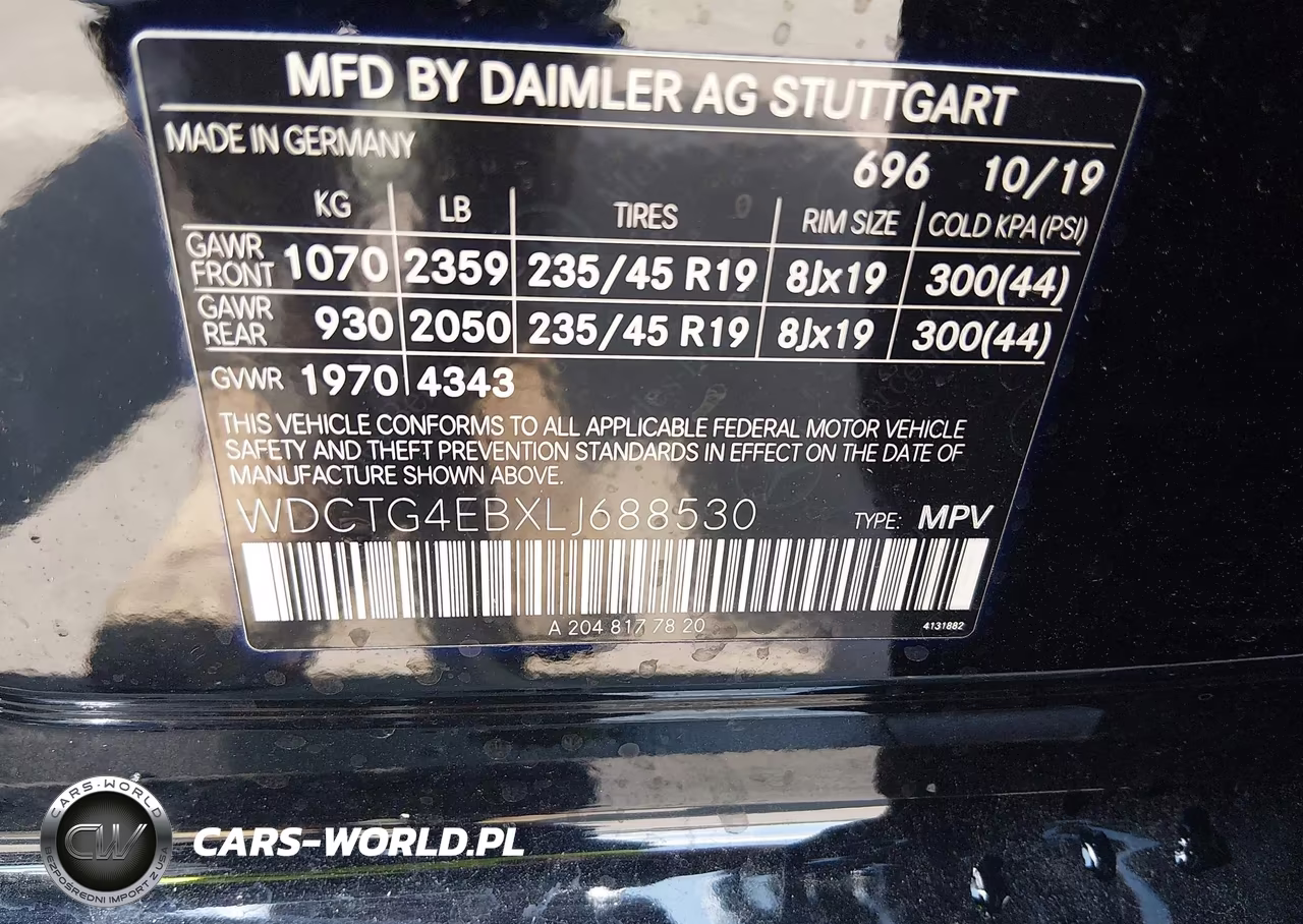 2020 Mercedes-Benz Gla 250 VIN:WDCTG4EBXLJ688530 - 9