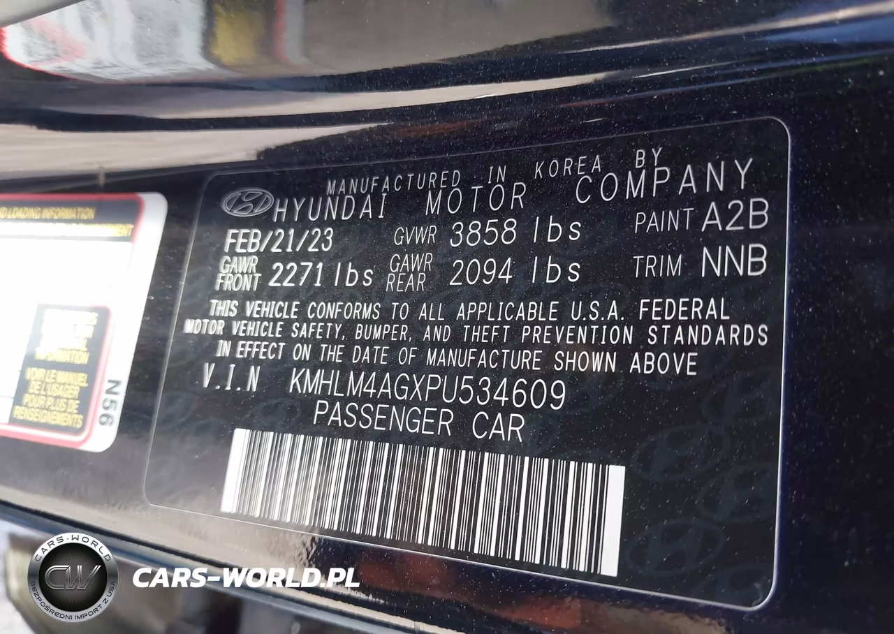 2023 Hyundai Elantra Sel VIN:KMHLM4AGXPU534609 - 9