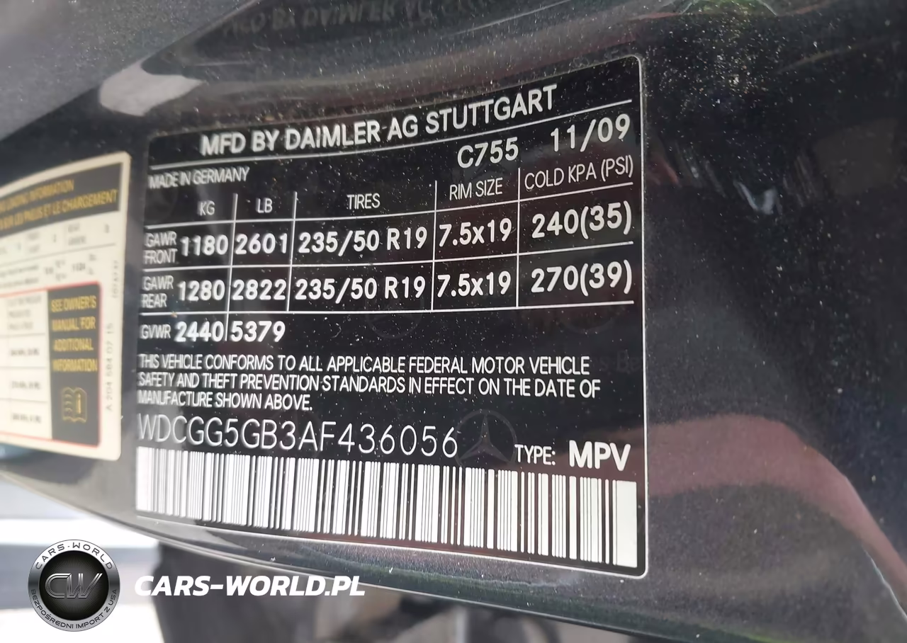 2010 Mercedes-Benz Glk 350 VIN:WDCGG5GB3AF436056 - 9