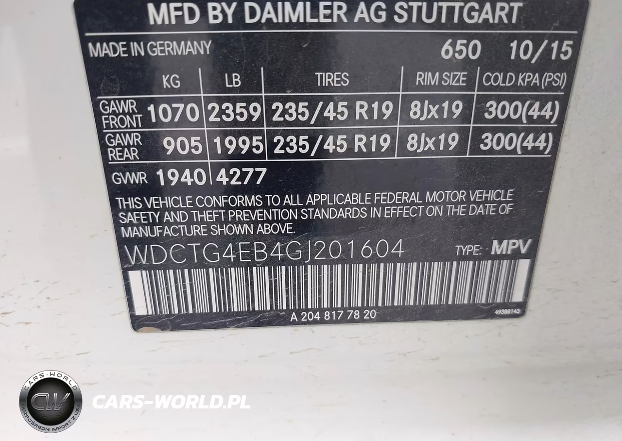 2016 Mercedes-Benz Gla 250 VIN:WDCTG4EB4GJ201604 - 9