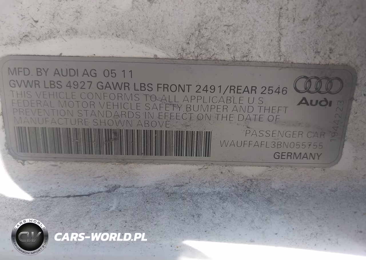 2011 Audi A4 2.0T Premium VIN:WAUFFAFL3BN055755 - 9