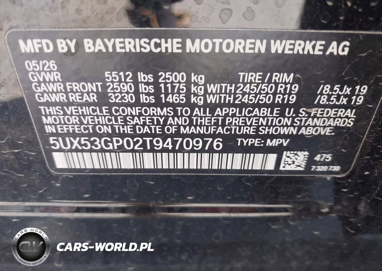 2026 BMW X3 30 xDrive VIN:5UX53GP02T9470976 - 9