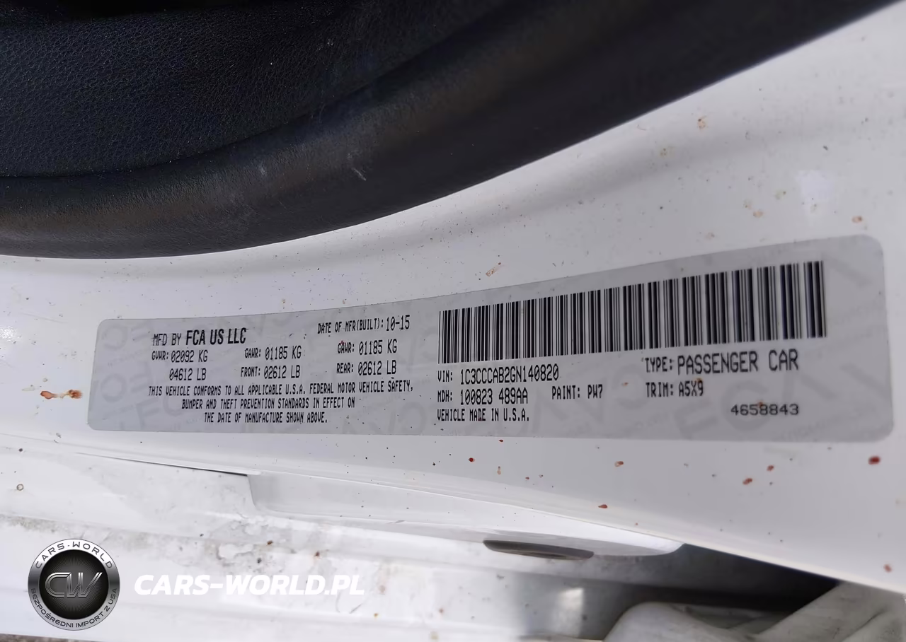 2016 Chrysler 200 Limited VIN:1C3CCCAB2GN140820 - 9