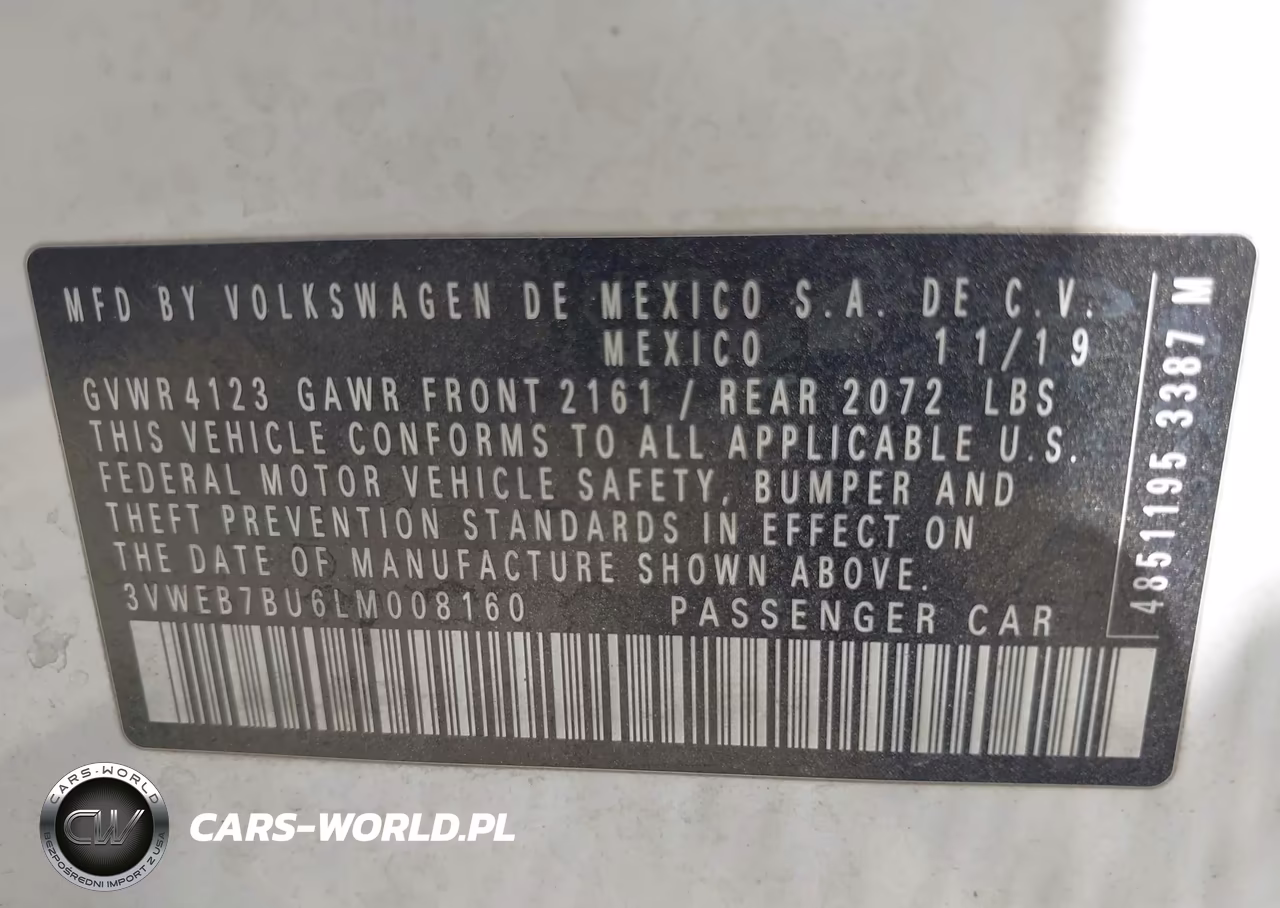 2020 Volkswagen Jetta 1.4T Sel VIN:3VWEB7BU6LM008160 - 9