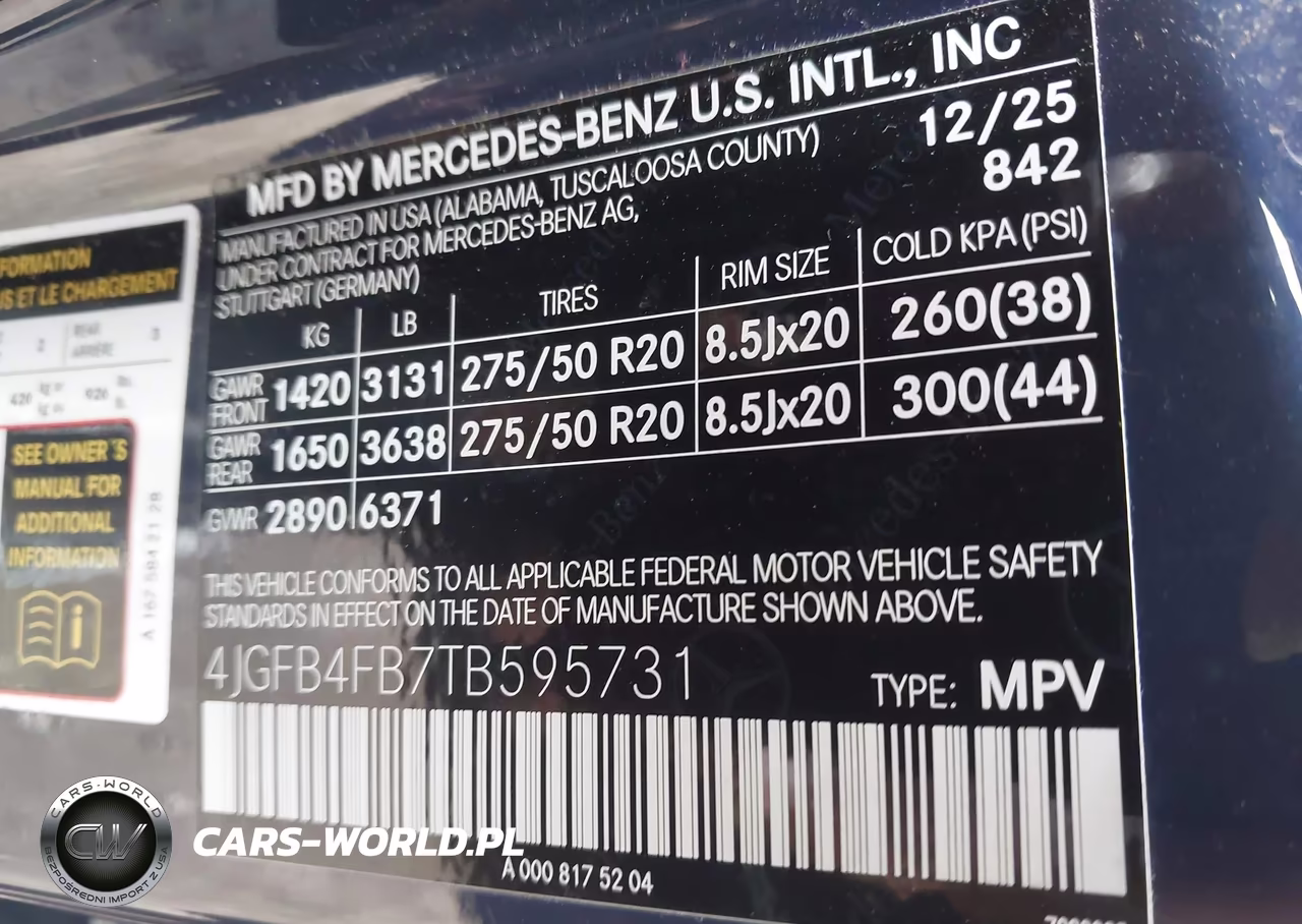 2026 Mercedes-Benz Gle 350 VIN:4JGFB4FB7TB595731 - 9